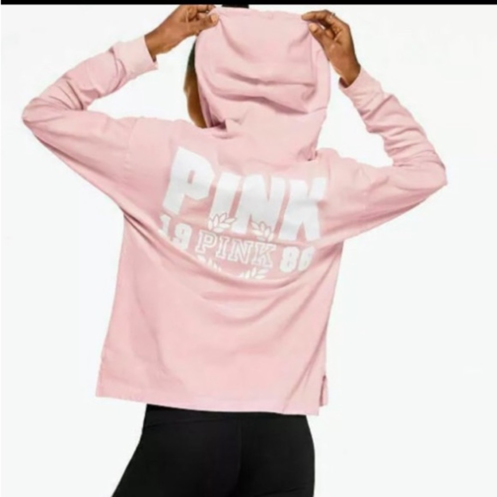 Pink 2018 long sleeve hoodie Perfect Tee T-shirt 1986 & laurels back graphics